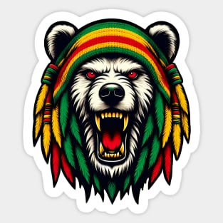 Rasta Bear Sticker